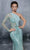 Tarik Ediz - 96055 Sequined One-Shoulder Long Sleeve Long Gown - 1 pc Nil Green In Size 4 Available Pageant Dresses 4 / Nil Green