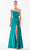 Tarik Ediz 98300 - Pleated Detail Strapless Evening Gown Evening Dresses 6 / Anthracite