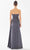 Tarik Ediz 98300 - Pleated Detail Strapless Evening Gown Evening Dresses 6 / Anthracite