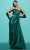 Tarik Ediz 98433 -Pleated Bodice Bow Detailed Evening Gown Evening Dresses 12 / Black