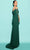 Tarik Ediz 98492 - Pleated Bead Embellished Sheath Gown Evening Dresses