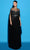 Tarik Ediz 98493 - Beaded Illusion Jewel Evening Gown Special Occasion Dress 0 / Black