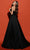 Tarik Ediz 98496 - Taffeta V-Neck Evening Gown Evening Dresses 10 / Red