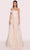 Tarik Ediz 98703 - One Shoulder Draped Evening Dress Evening Dresses 0 / Vanilla