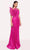 Tarik Ediz 98705 - Sheer Textured Evening Gown Evening Dresses 0 / Orchid