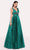 Tarik Ediz 98715 - Strappy Bandeau Evening Gown Ball Gowns 0 / Emerald