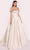 Tarik Ediz 98741 - Off Shoulder Taffeta Gown Prom Dresses 0 / Vanilla