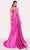 Tarik Ediz 98756 - Spaghetti Strap Braided Gown Prom Dresses 0 / Fuchsia