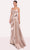 Tarik Ediz 98756 - Spaghetti Strap Braided Gown Prom Dresses 0 / Stone