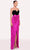 Tarik Ediz 98792 - Two-Tone Sweetheart Evening Gown Evening Gown 0 / Black Fuchsia