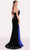 Tarik Ediz 98794 - Two Toned Bow Gown Prom Dresses