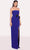 Tarik Ediz 98795 - Strapless Bow Evening Gown Evening Dresses 0 / Royal Blue/Black