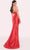 Tarik Ediz 98825 - Applique Cape Evening Gown Prom Dresses