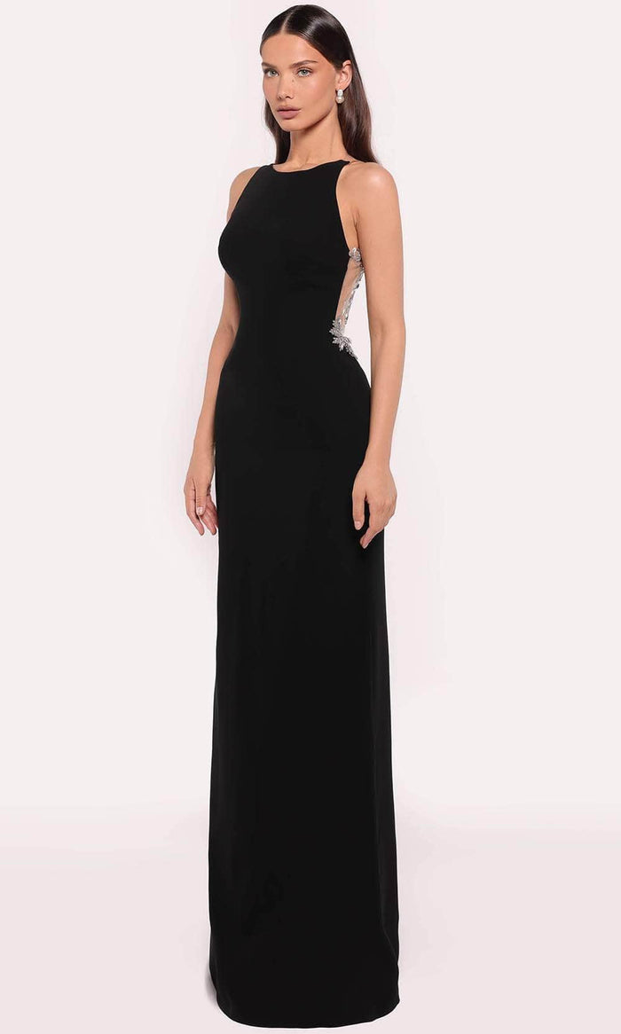 Tarik Ediz 98835 - Beaded Illusion Back Dress Evening Dresses 0 / Black