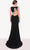 Tarik Ediz 98858 - Beaded Floral Gown with Slit Military Ball