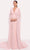 Tarik Ediz 98885 - Drape Caped Evening Gown Mother of the Bride Dresses