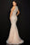 Terani Couture 2012P1285 - Beaded Motif Prom Gown Prom Dresses 16 / Silver Nude