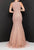 Terani Couture 2012P1285 - Beaded Motif Prom Gown Prom Dresses 16 / Silver Nude