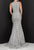 Terani Couture 2012P1285 - Beaded Motif Prom Gown Prom Dresses 16 / Silver Nude