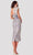 Terani Couture 2111C4557 - Feathered Strap Asymmetric Cocktail Dress Cocktail Dresses 4 / Silver