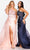 Terani Couture 231E0517 - Asymmetric Prom Gown With Overlay Prom Dresses