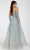 Terani Couture 231E0519 - Off Shoulder Embellished Gown Evening Dresses 10 / Slate