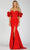 Terani Couture 231P0181 - Ruffled Sleeve Sheath Evening Gown Evening Dresses 00 / Red