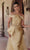 Terani Couture 232E1241 - Appliqued Off Shoulder Prom Gown Prom Dresses 10 / Gold