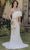 Terani Couture 232E1246 - Off Shoulder Embroidered Evening Gown Special Occasion Dress 00 / Ivory Champagne