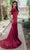 Terani Couture 232E1278 - Cap Sleeve Matte Satin Evening Gown Special Occasion Dress