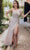 Terani Couture 232GL1479 - Sequin Embellished One Sleeve Evening Gown Special Occasion Dress 00 / Cream