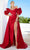 Terani Couture 232M1510 - Ruched Detailed Off Shoulder Evening Dress Evening Dresses 20 / Emerald