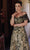 Terani Couture 232M1522 - Off Shoulder Brocade Evening Dress Evening Dresses 10 / Black Gold