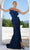 Terani Couture 241E2411 - Embellished Bow Evening Dress Evening Dresses 00 / Navy