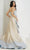 Terani Couture 241E2486 - Floral Printed Strapless Evening Dress Evening Dresses 14 / Blush Gold