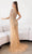 Terani Couture 241GL2634 - One Shoulder Cape Sleeve Evening Dress Evening Dresses 4 / Slate