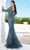 Terani Couture 241GL2646 - Long Sleeve Feather Detailed Evening Dress Evening Dresses