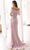 Terani Couture 241M2703 - Off-Shoulder A-Line Prom Dress Prom Dresses 8 / Mink