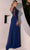 Terani Couture 241M2718 - Feather Embellished Long Sleeve Evening Dress Evening Gown
