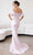 Terani Couture 241M2719 - Elegant Scoop Neck Off-Shoulder Prom Gown Prom Dresses 10 / Rose