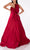 Terani Couture 241P2067 - One-Shoulder Bow Detailed Evening Dress Evening Dresses 4 / Red