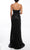 Terani Couture 241P2136 - Draped Sequin Prom Dress with Slit Prom Dresses