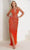 Terani Couture 241P2163 - Embellished Sheath Prom Dress Prom Dresses 00 / Orange