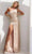 Terani Couture 241P2195 - Asymmetric Beaded Tulle Evening Dress Evening Dresses 18 / Blush