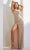 Terani Couture 241P2195 - Asymmetric Beaded Tulle Evening Dress Evening Dresses 18 / Blush