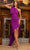 Terani Couture 242C3003 - Sleeveless Asymmetric Hem Evening Dress Prom Dresses 00 / Violet