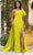 Terani Couture 242E3133 - Asymmetric Sheath Evening Gown with Cape Evening Dresses 18 / Navy