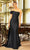 Terani Couture 242M3314 - Asymmetric Pleated Bodice Evening Gown Prom Dresses 00 / Navy