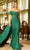 Terani Couture 242M3314 - Pleated Ornate One Shoulder Prom Gown Prom Dresses 8 / Emerald