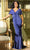 Terani Couture 242M3315 - Short Sleeve V-Neck Evening Gown Mother Of The Bride Dresses 00 / Royal